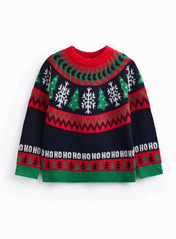 Family Matching Bright Fairisle Christmas Jumper 8 years