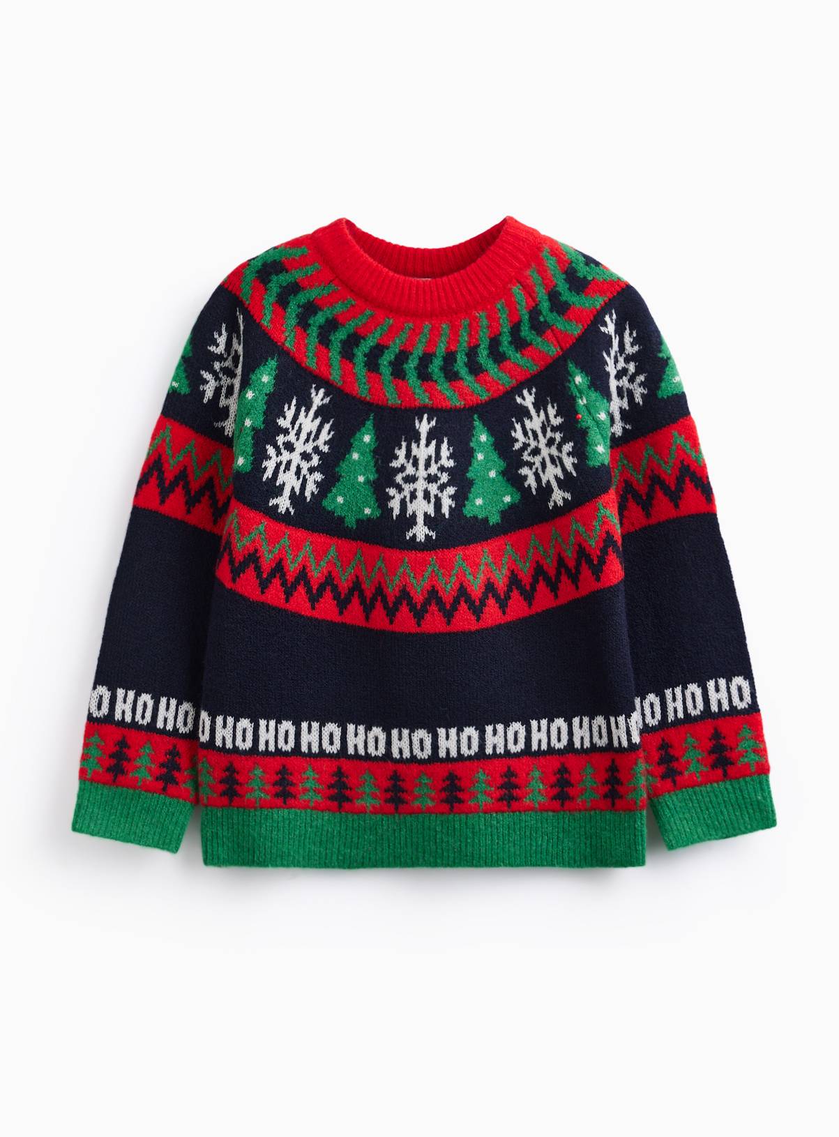 Family Matching Bright Fairisle Christmas Jumper 13 years - Image 1