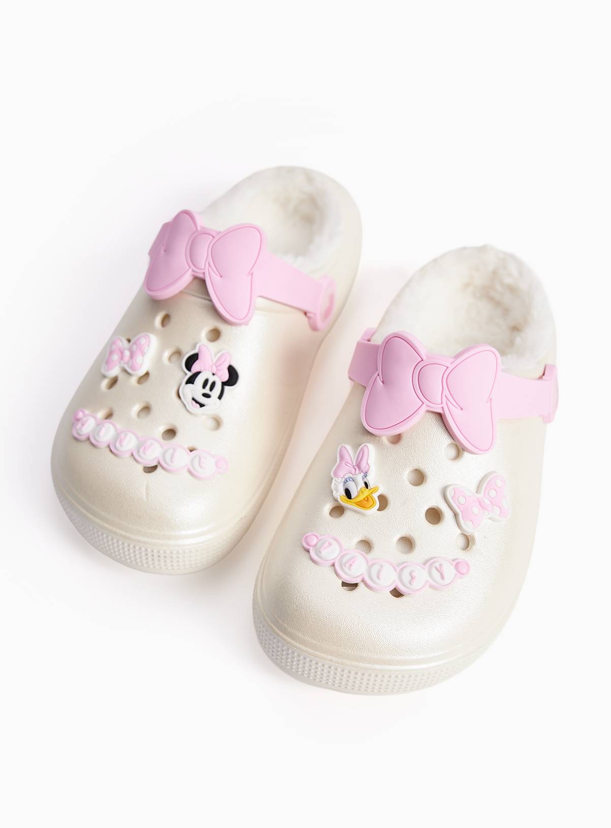 Minnie Mouse Fluffy Lined Clogs 13 Infant - Image 1