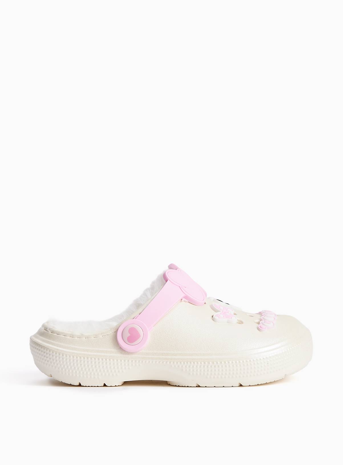 Minnie Mouse Fluffy Lined Clogs 13 Infant - Image 2