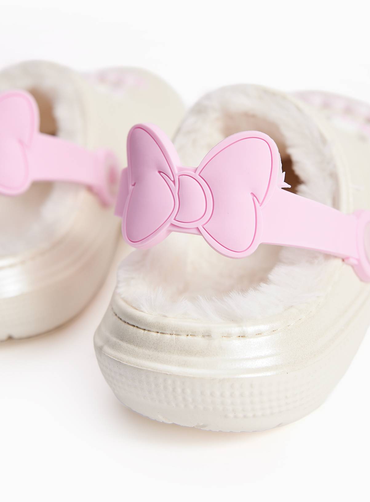 Minnie Mouse Fluffy Lined Clogs 13 Infant - Image 4