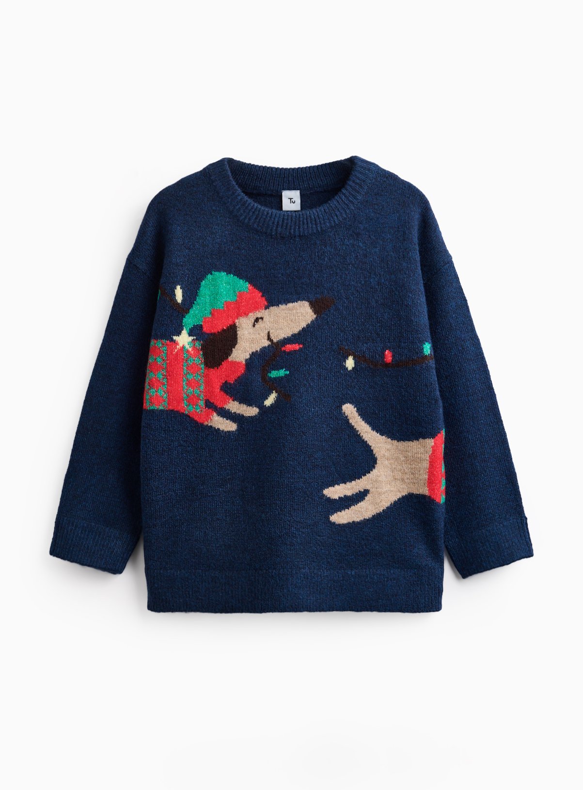 Christmas Blue Dog Jumper 5 years - Image 1 thumbnail