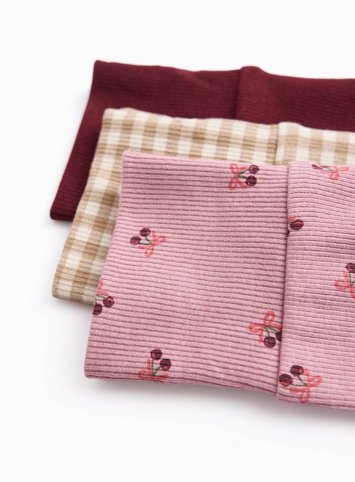 Cherry Leggings 3 Pack Up to 3 mths - Image 2