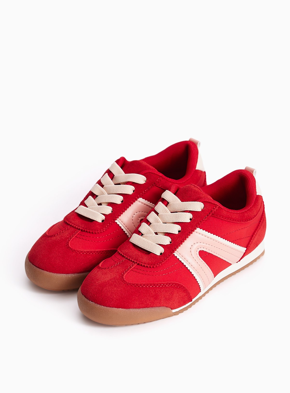 Red Retro Gum Sole Trainers 7 Infant - Image 2 thumbnail