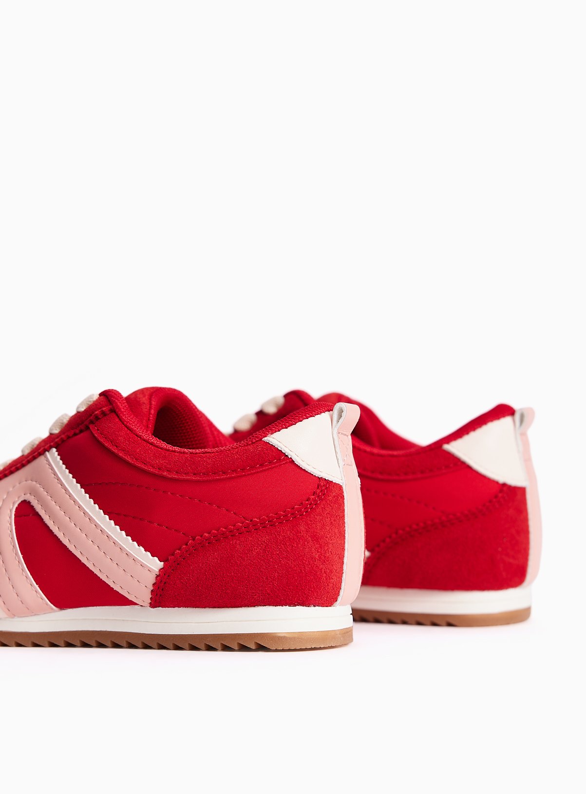 Red Retro Gum Sole Trainers 7 Infant - Image 4 thumbnail