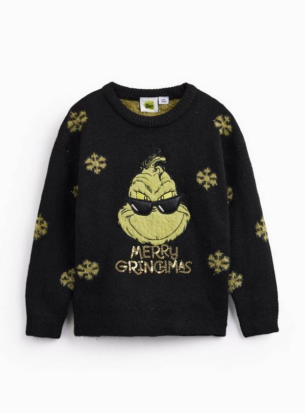 Christmas Black & Green The Grinch Jumper 7 years