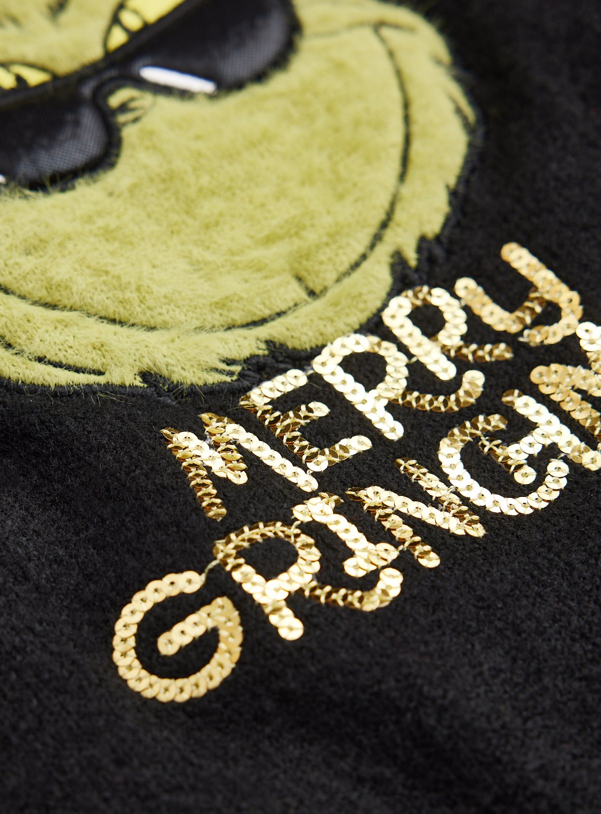 Christmas Black & Green The Grinch Jumper 12 years - Image 2 thumbnail