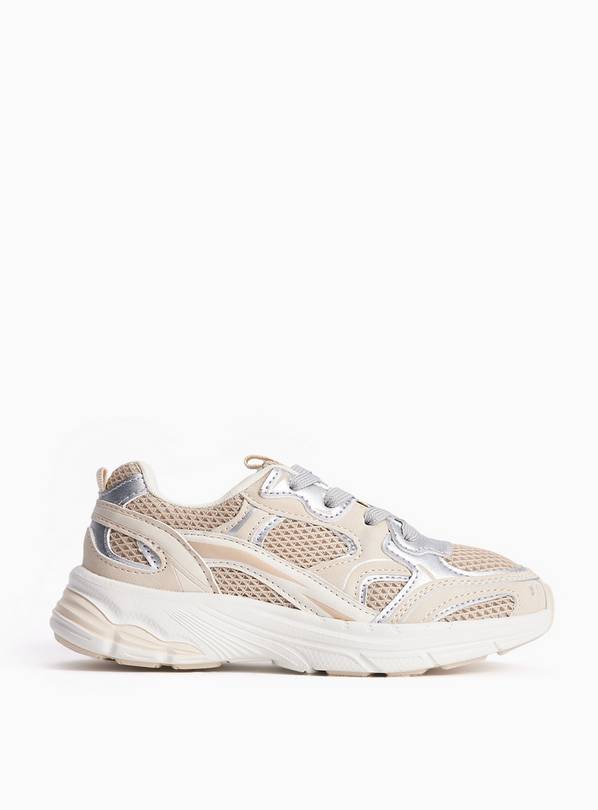 Neutral Retro Chunky Trainers 13 Infant