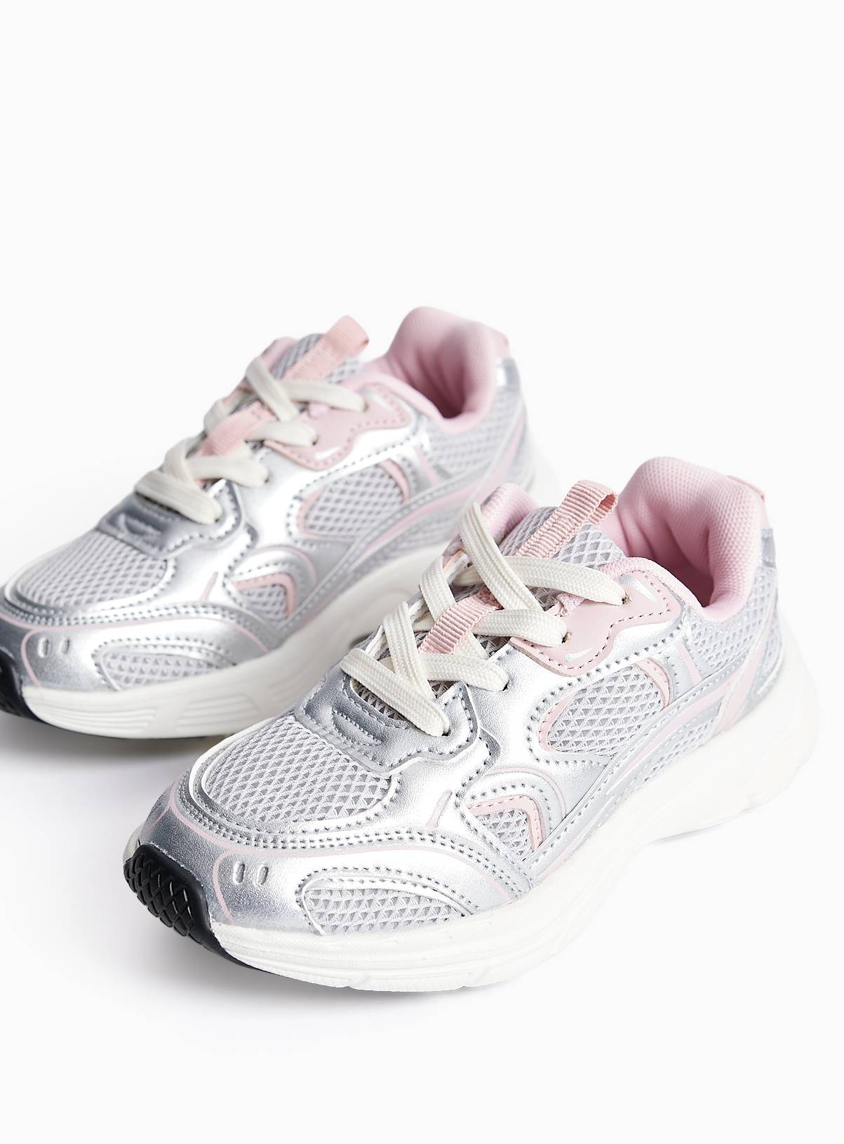 Pink Retro Chunky Trainers 12 Infant - Image 1