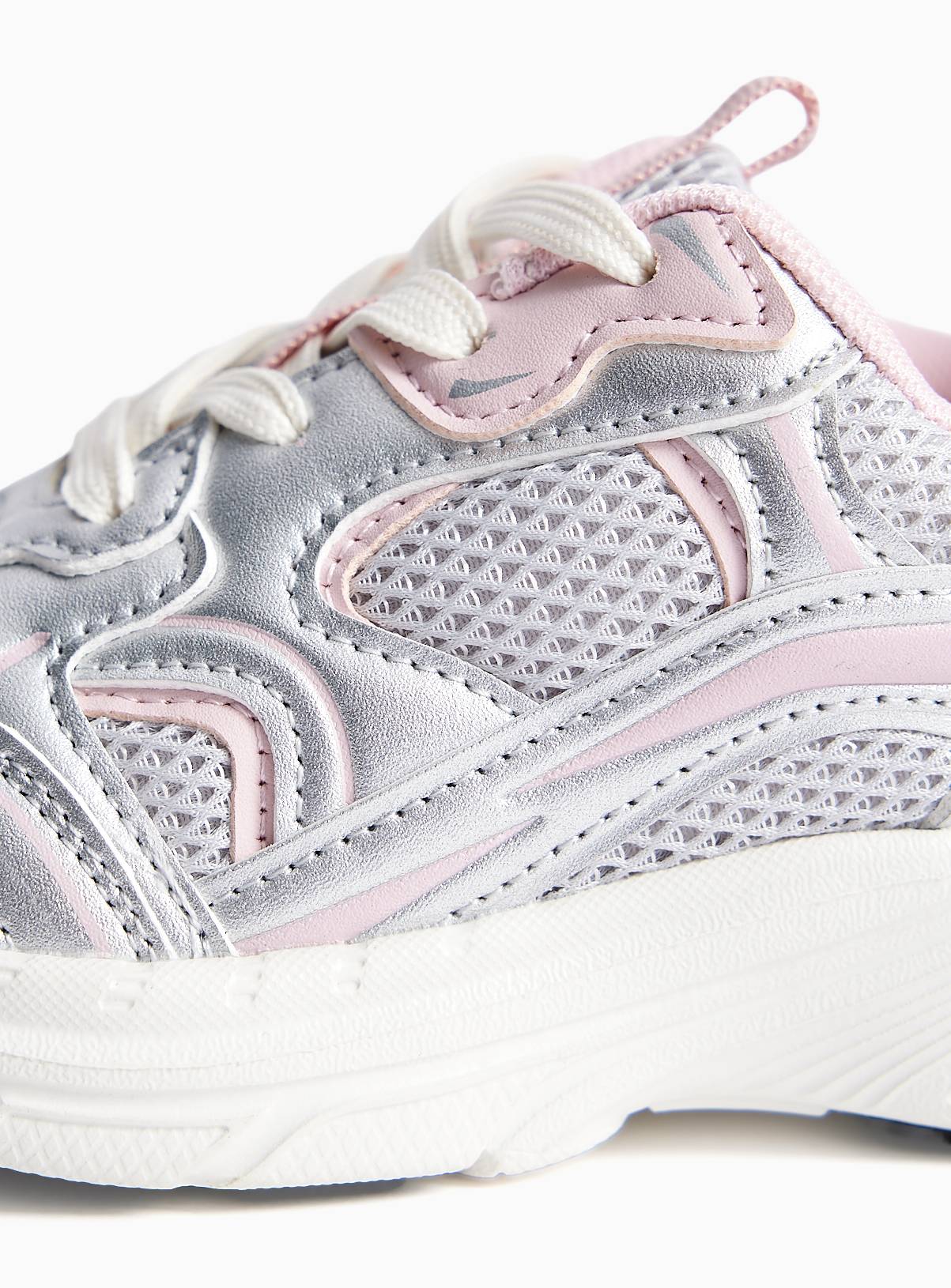 Pink Retro Chunky Trainers 12 Infant - Image 3