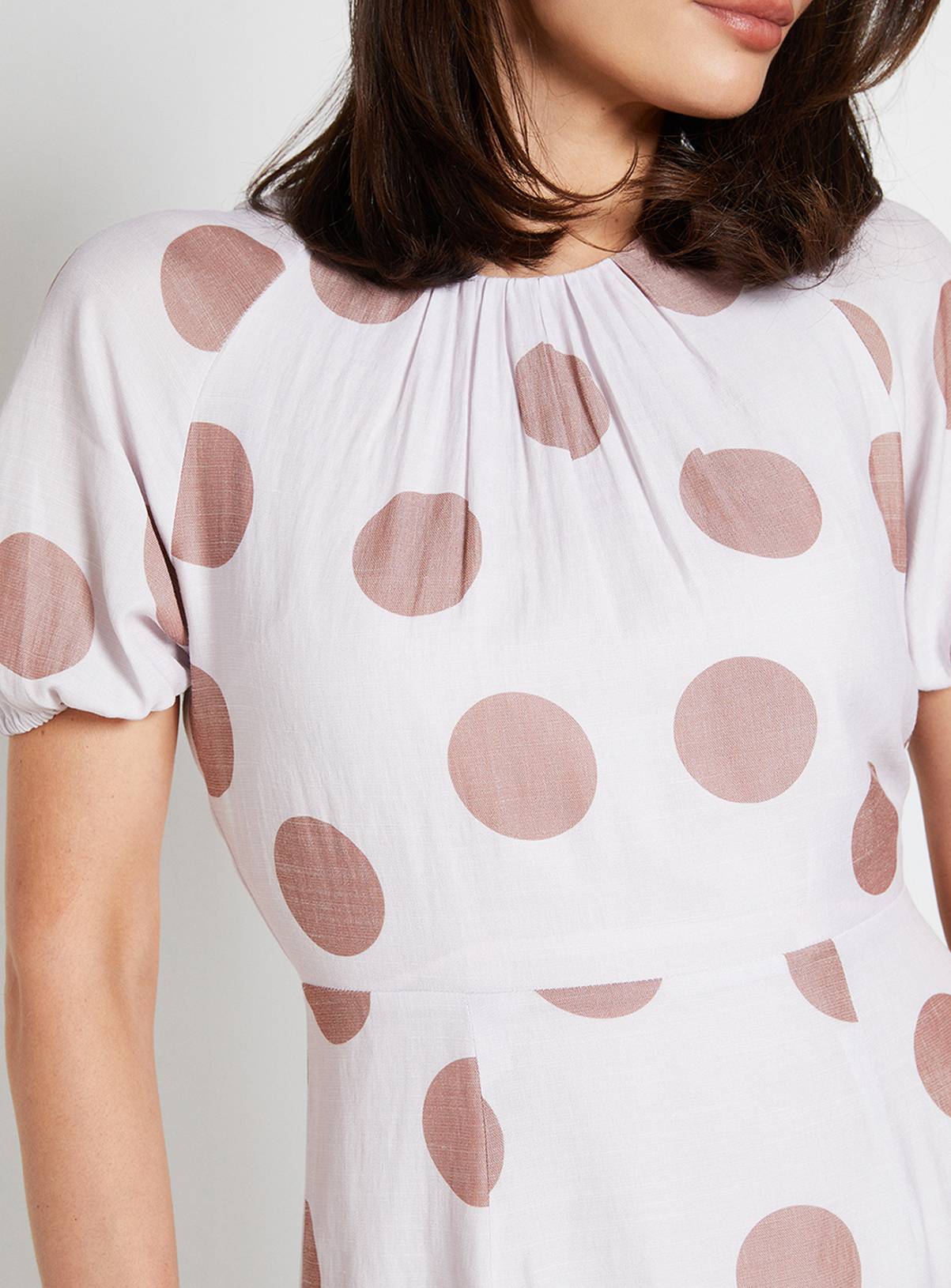WALLIS Spot Tie Back Midi Dress 14 - Image 5