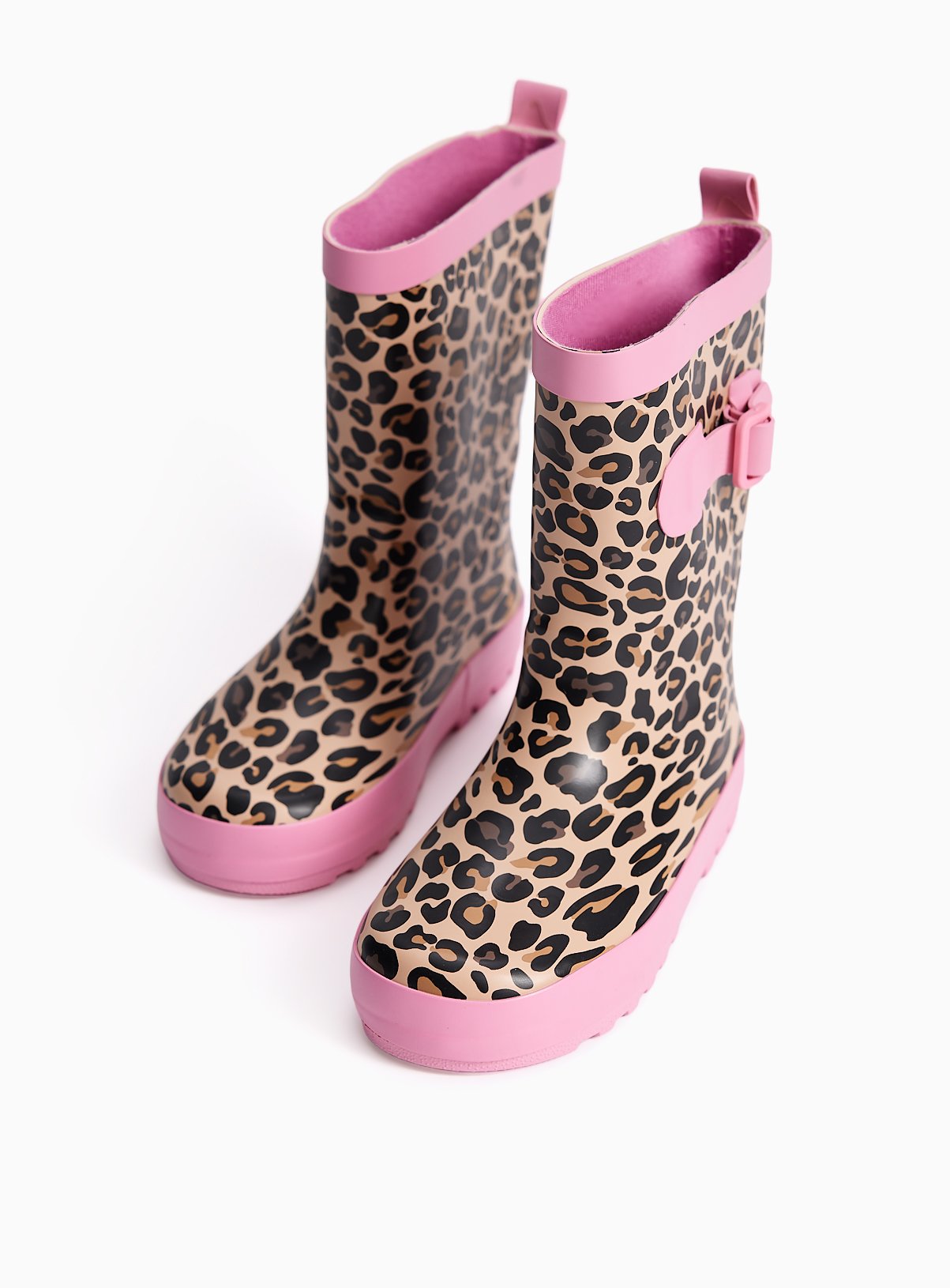 Brown Leopard Wellies 11 Infant - Image 2 thumbnail