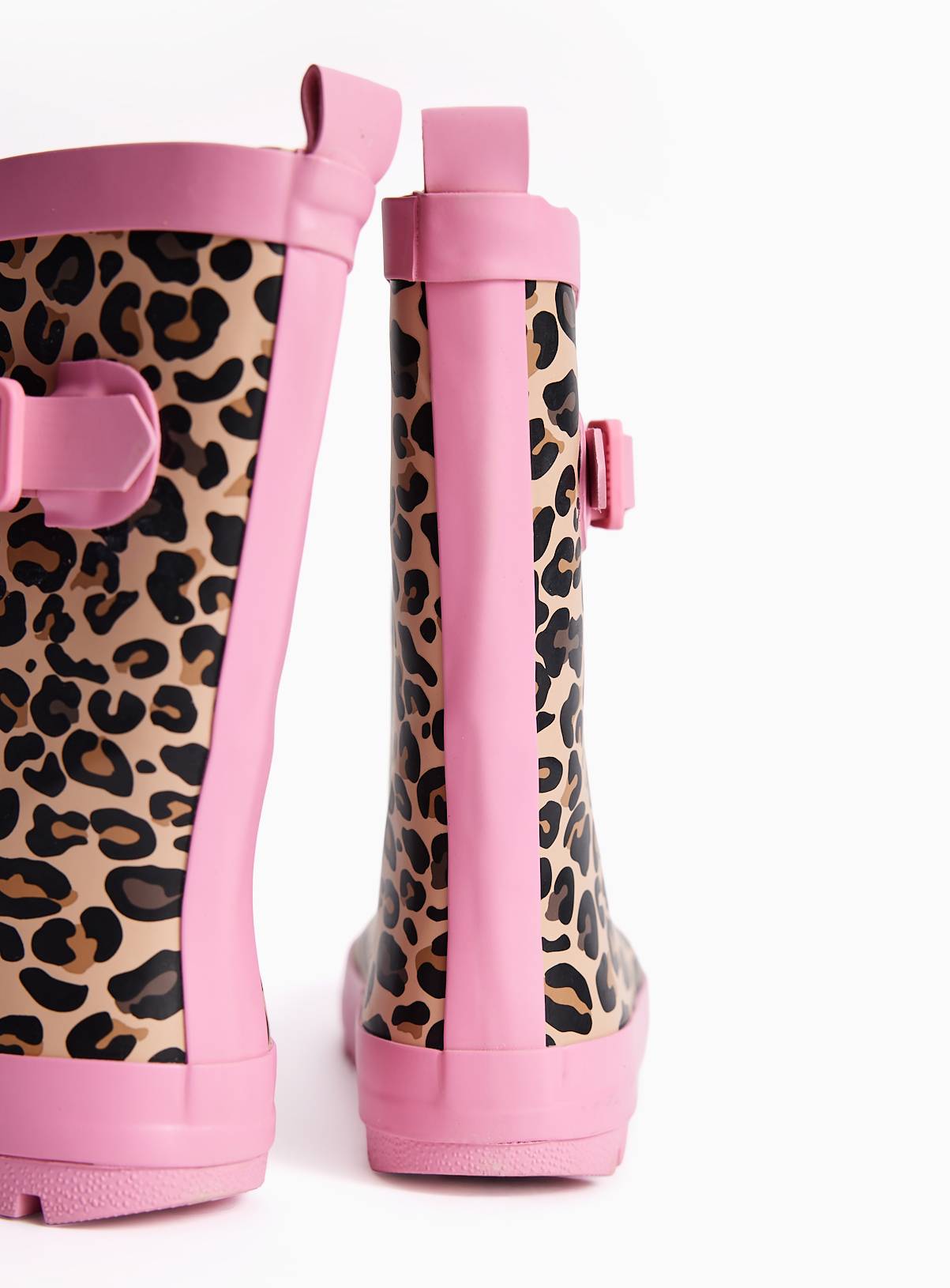 Brown Leopard Wellies 11 Infant - Image 4