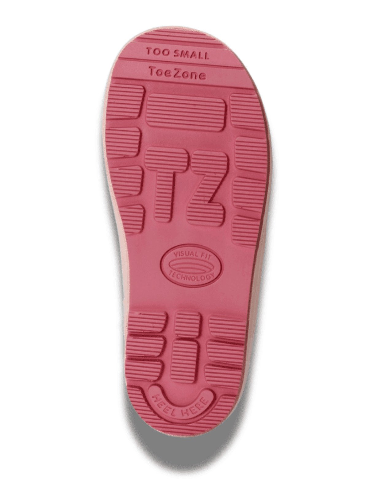 TOEZONE Etta Girls Rainbow Print Pink Waterproof Lined Wellies 6 Infant - Image 6 thumbnail