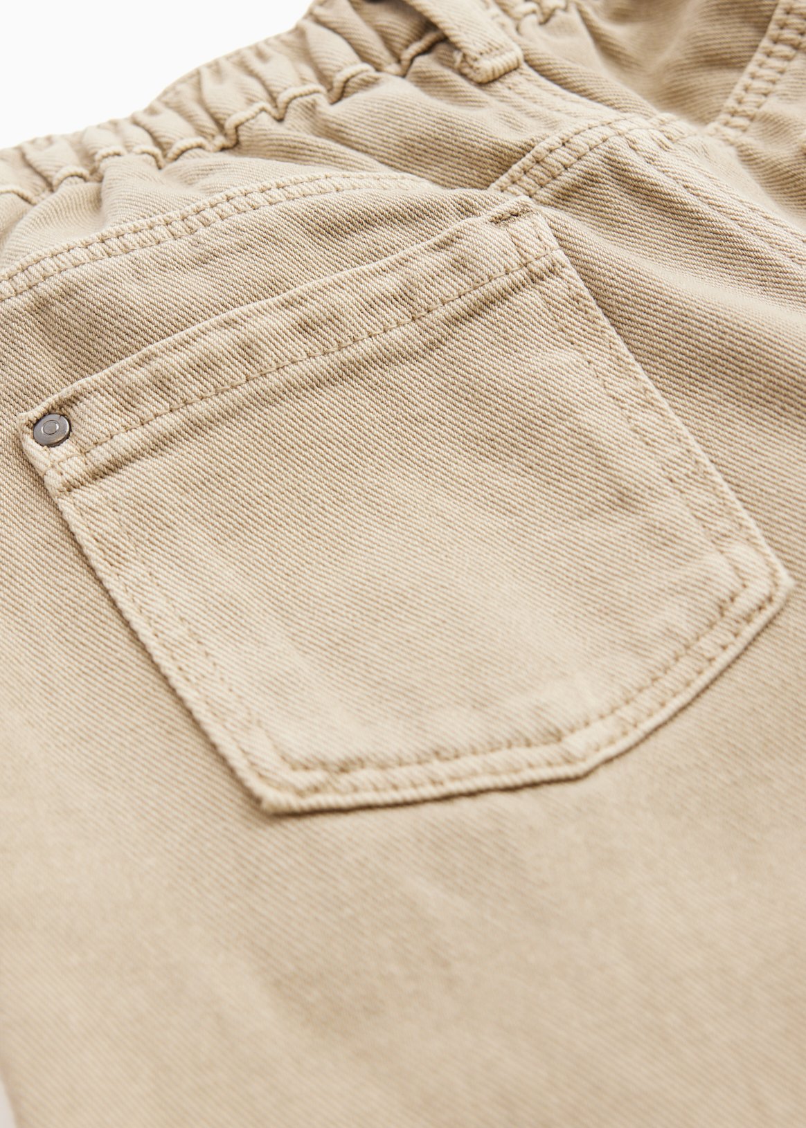Beige Barrel Leg Jeans 6-7 years - Image 2 thumbnail