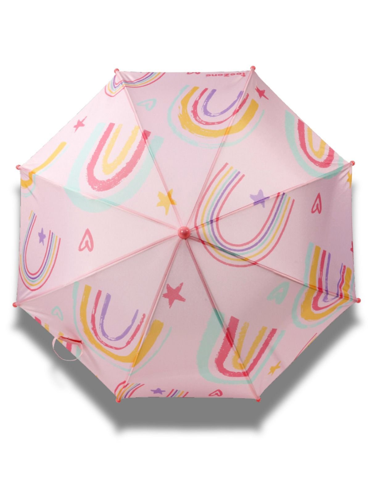 TOEZONE Hope Girls Pink Rainbow Waterproof Rain Umbrella One Size - Image 3 thumbnail