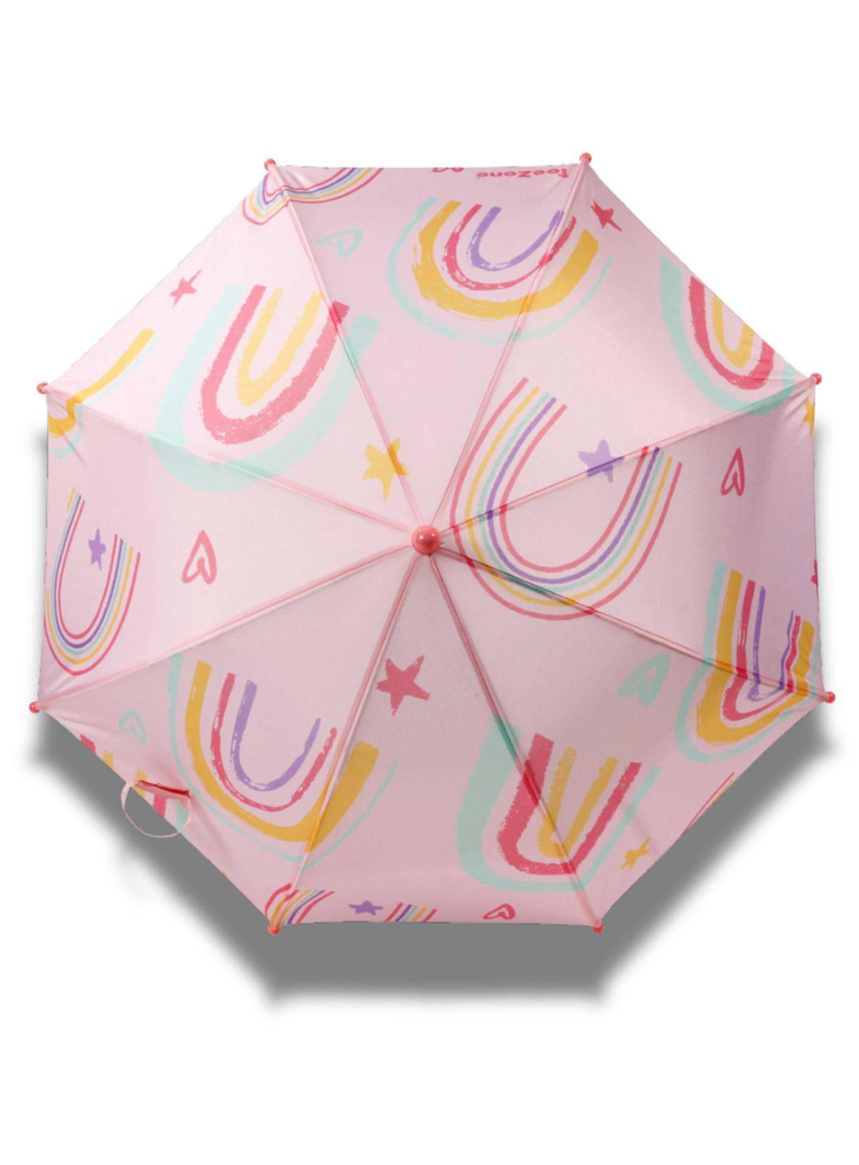 TOEZONE Hope Girls Pink Rainbow Waterproof Rain Umbrella One Size - Image 3