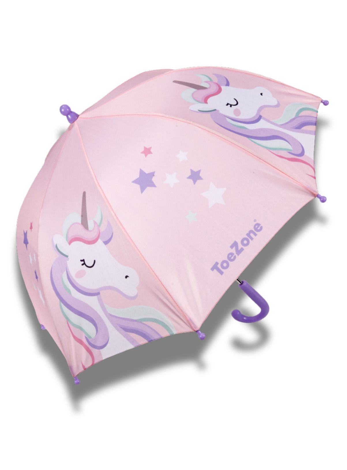 TOEZONE Twinkle Girls Pink Unicorn Character Waterproof Rain Umbrella One Size - Image 1 thumbnail