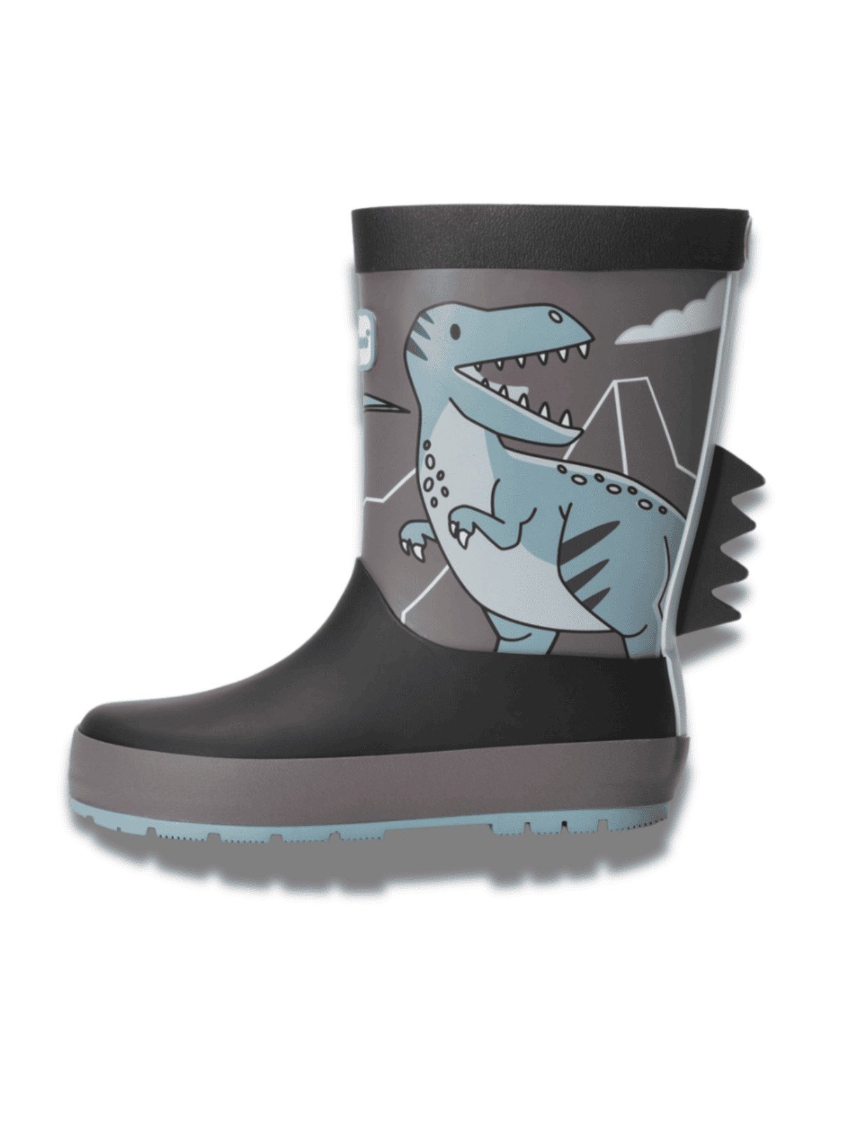 TOEZONE Danny Boys Dinosaur Character Grey Waterproof Lined Wellies 6 Infant - Image 3 thumbnail