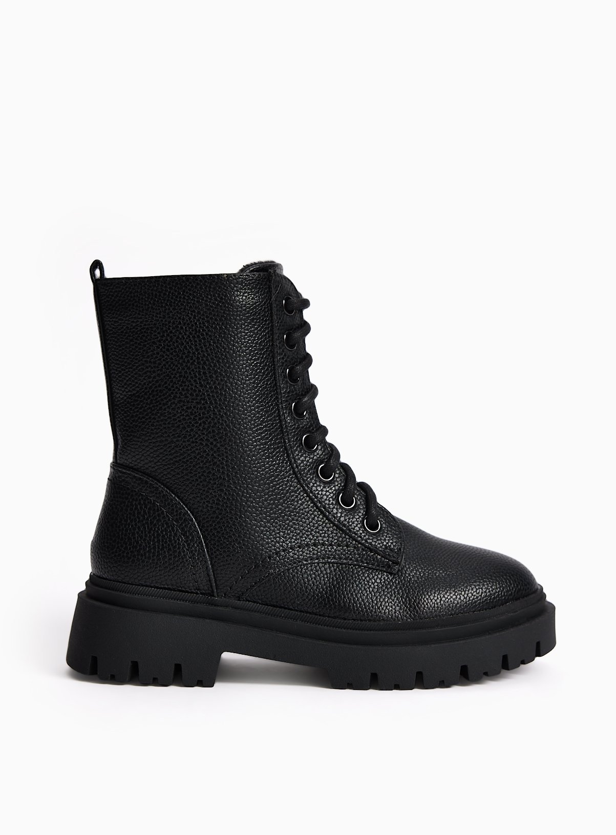 Black Lace Up Boots 10 Infant - Image 2 thumbnail