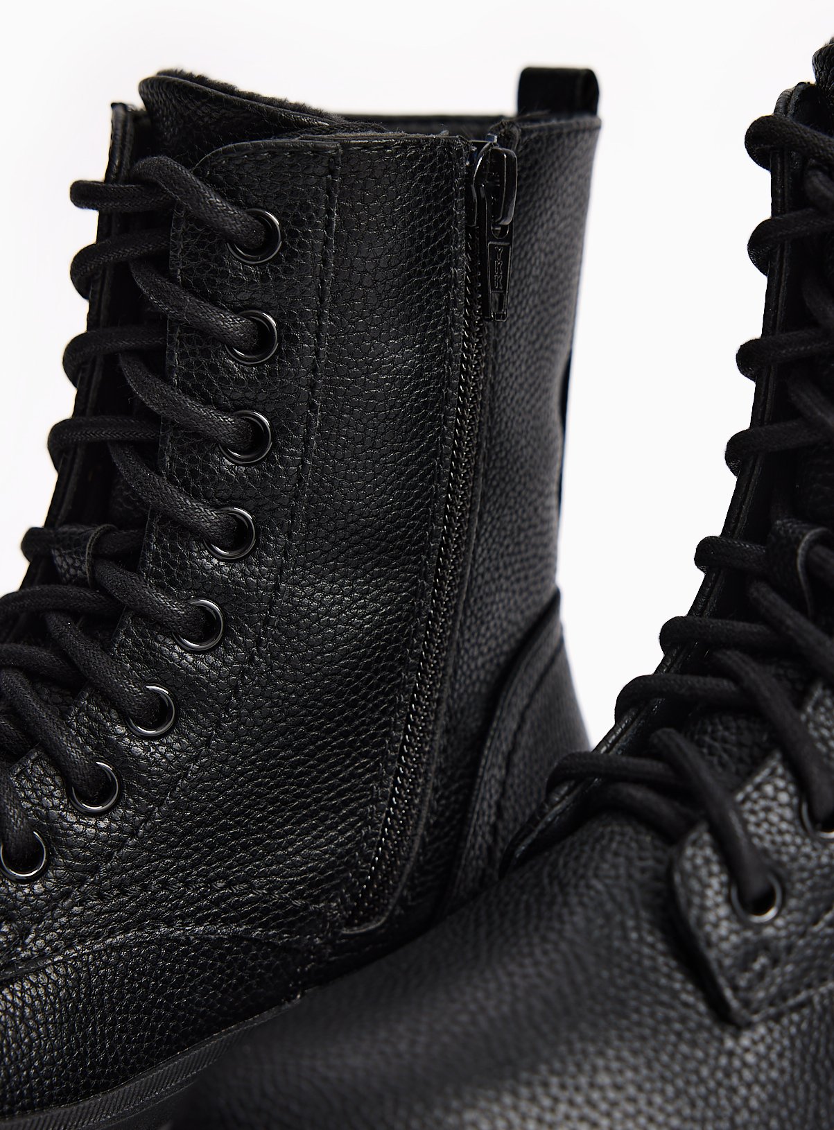 Black Lace Up Boots 10 Infant - Image 3 thumbnail