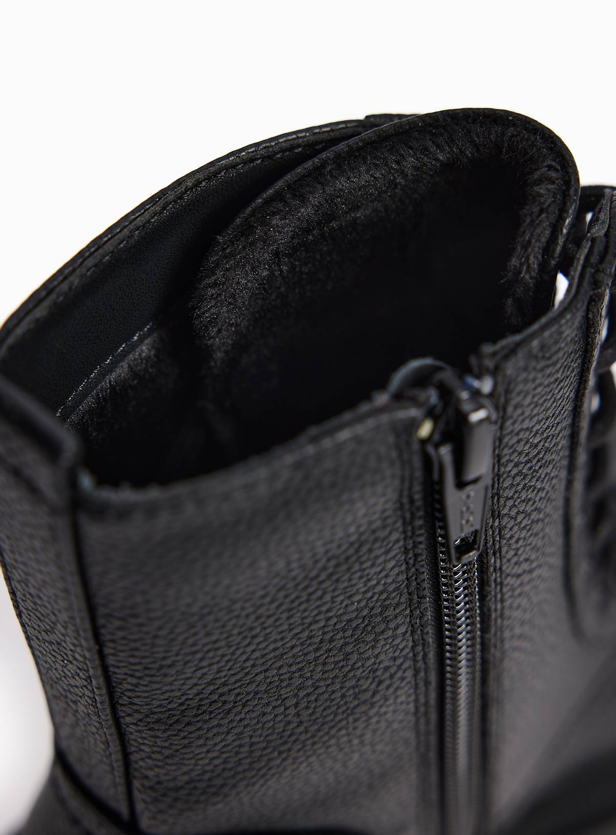 Black Lace Up Boots 10 Infant - Image 4