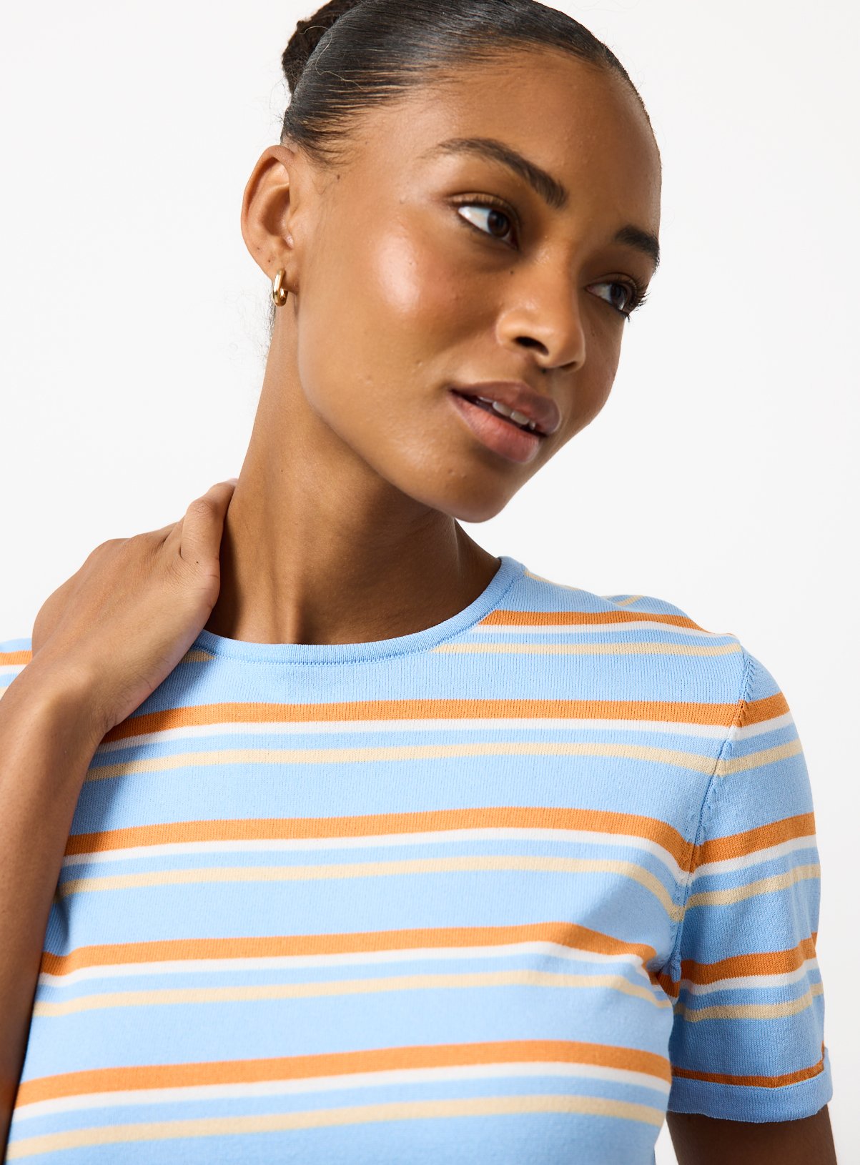 Blue Stripe T-Shirt S - Image 3 thumbnail