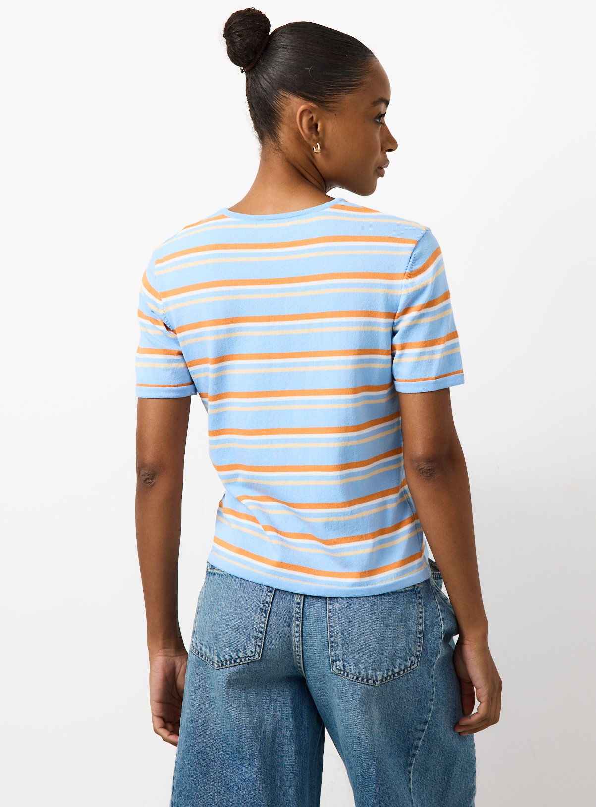 Blue Stripe T-Shirt S - Image 4 thumbnail
