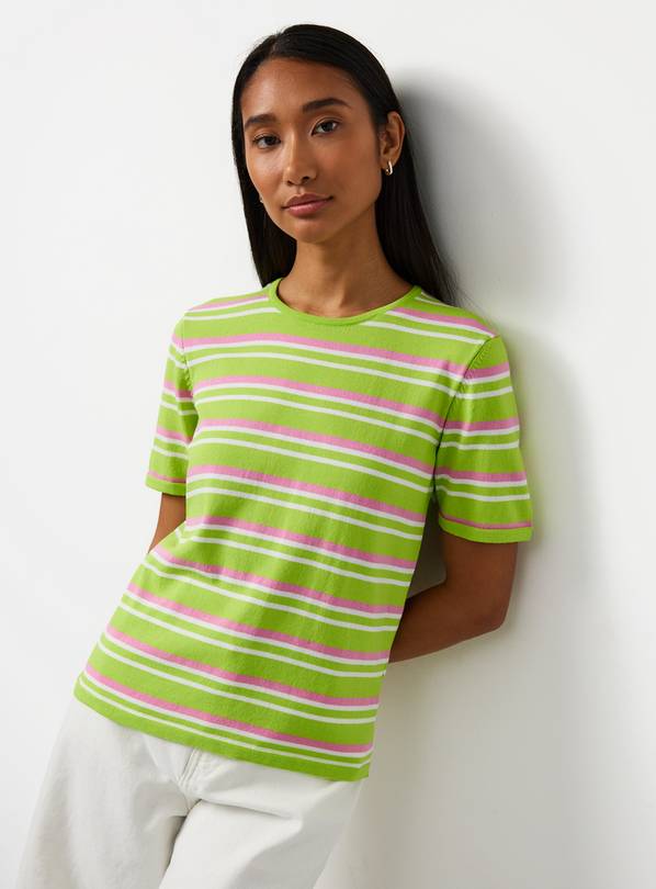 Green Stripe T-Shirt XL