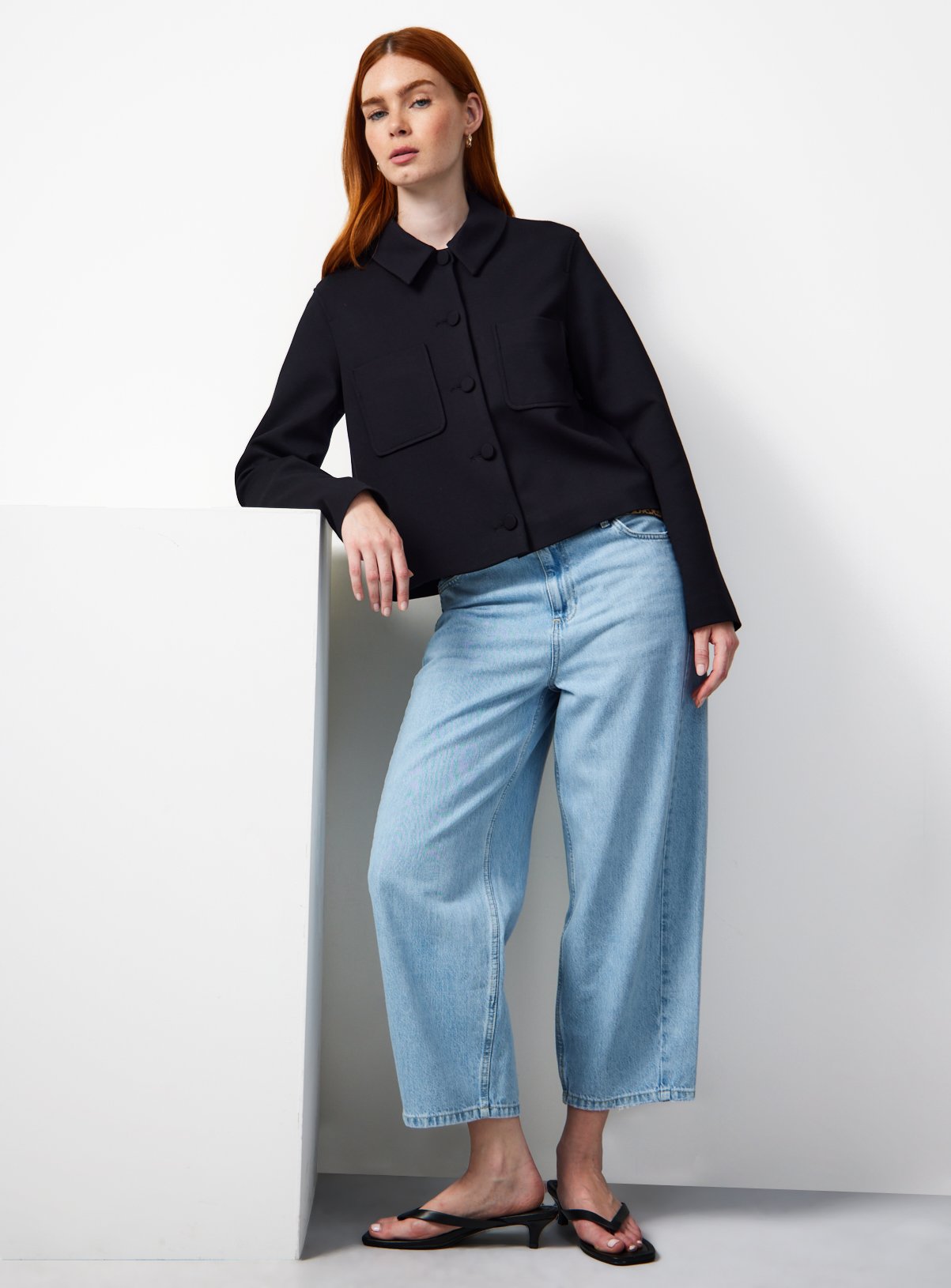 Black Ponte Cropped Jacket 18 - Image 2 thumbnail