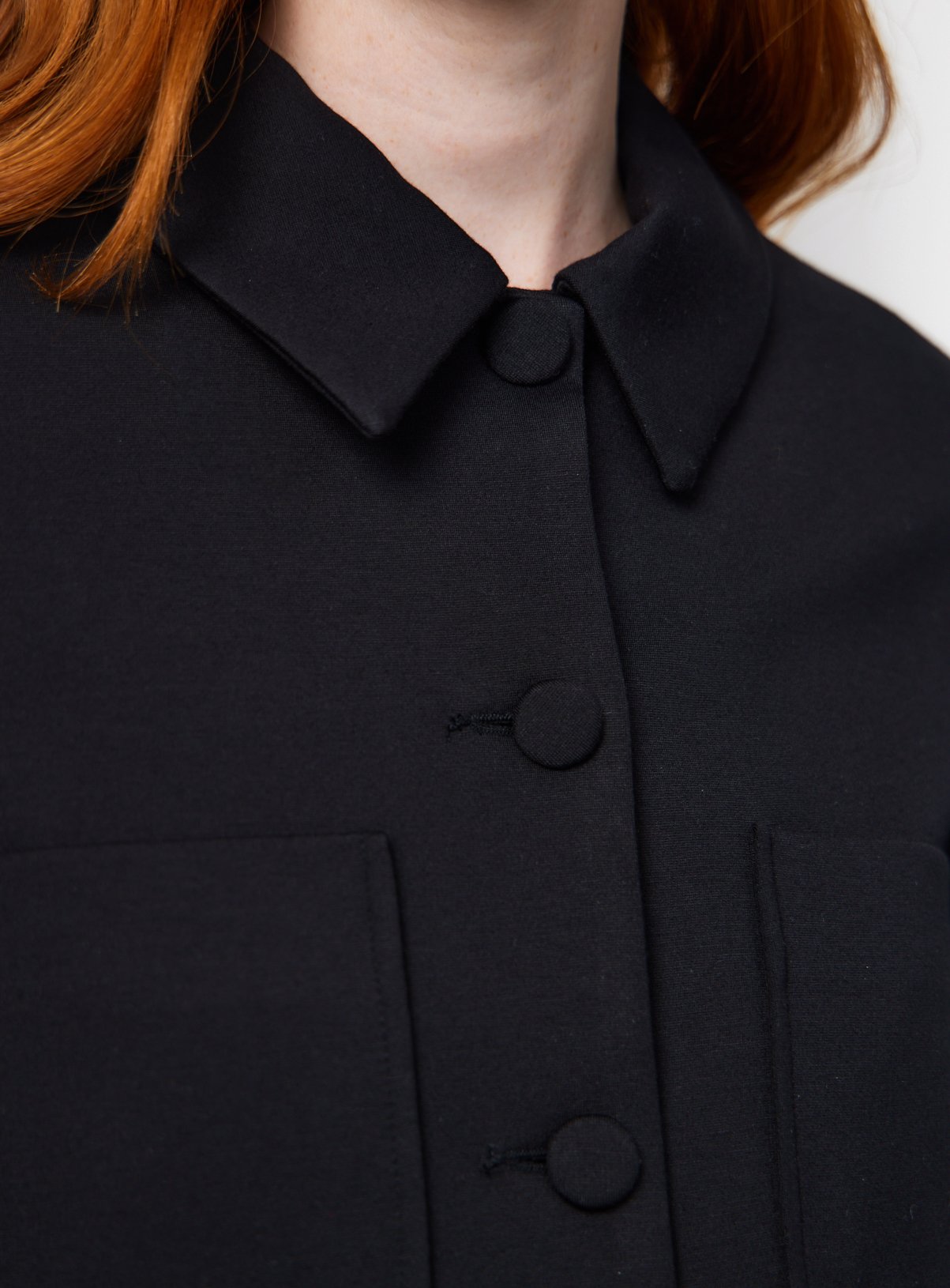 Black Ponte Cropped Jacket 18 - Image 3 thumbnail