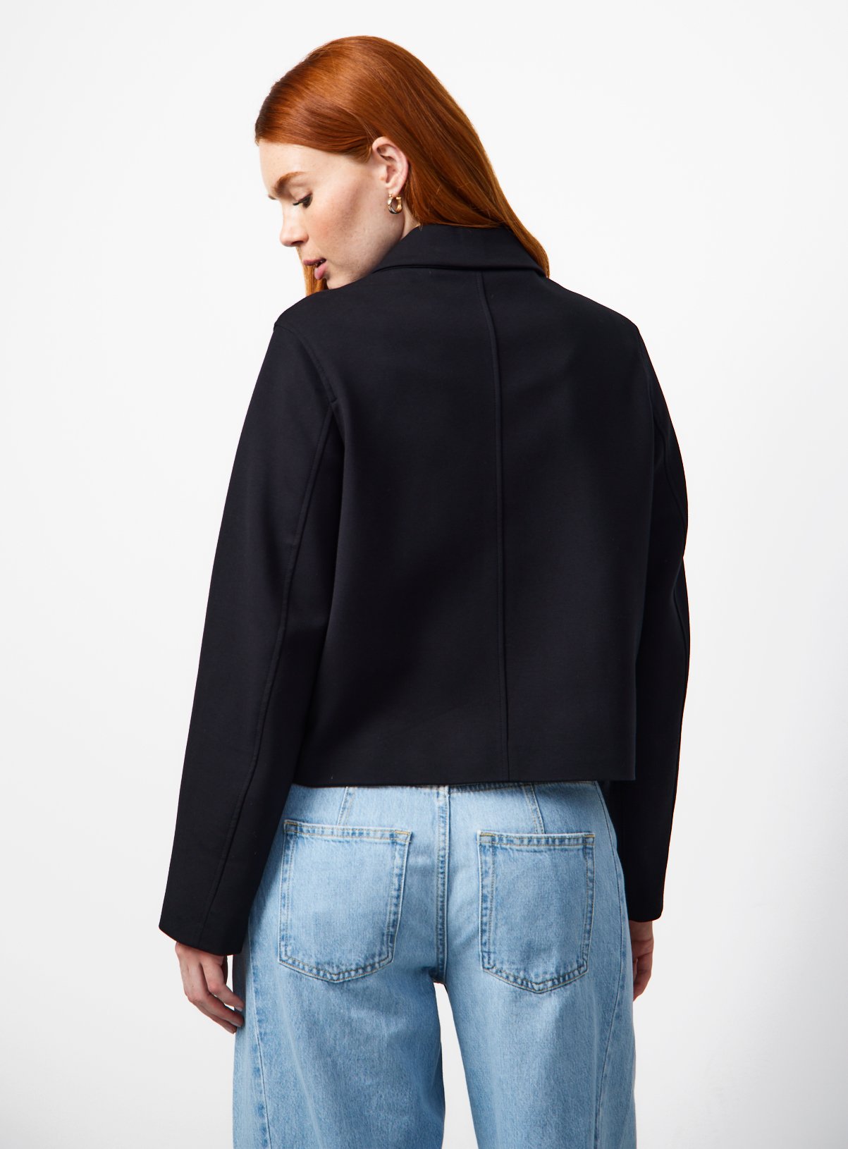 Black Ponte Cropped Jacket 18 - Image 4 thumbnail