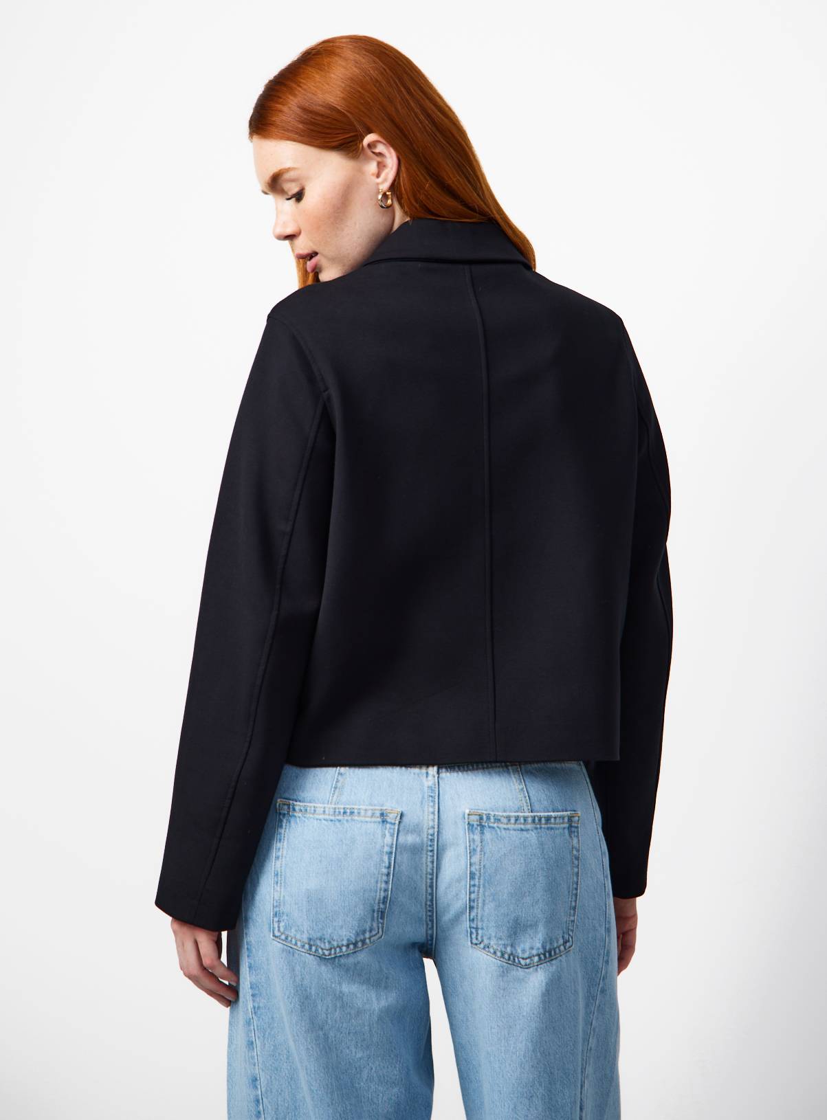 Black Ponte Cropped Jacket 18 - Image 4
