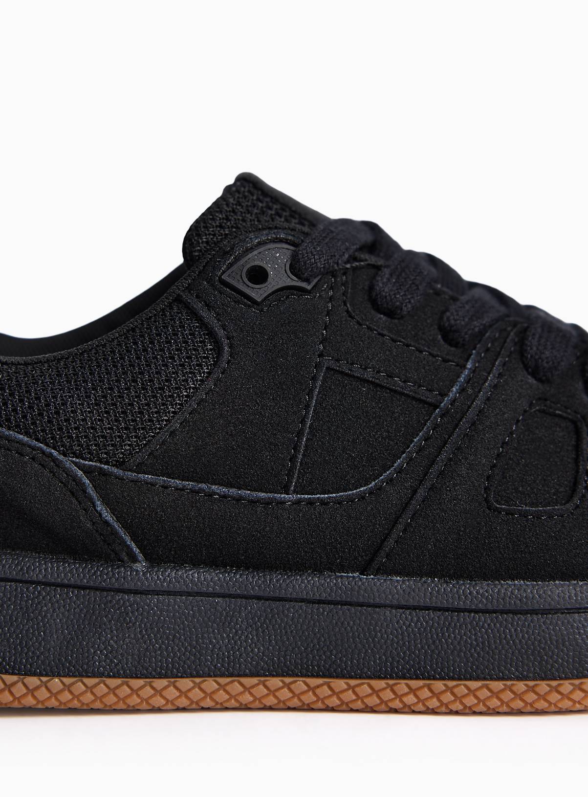Black Laced Skater Trainers  1 - Image 3