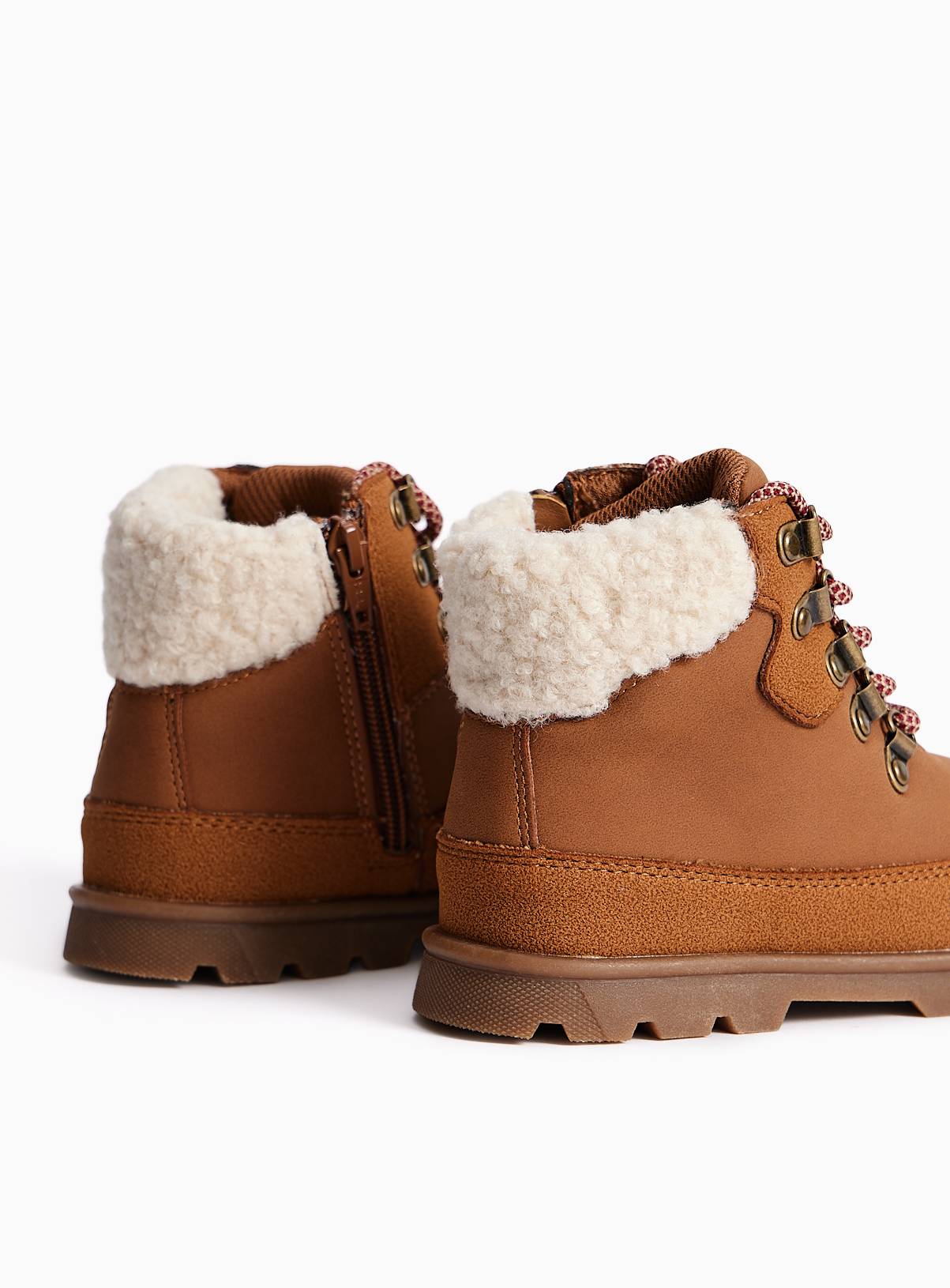 Tan Borg Lace-Up Boots 9 Infant - Image 4