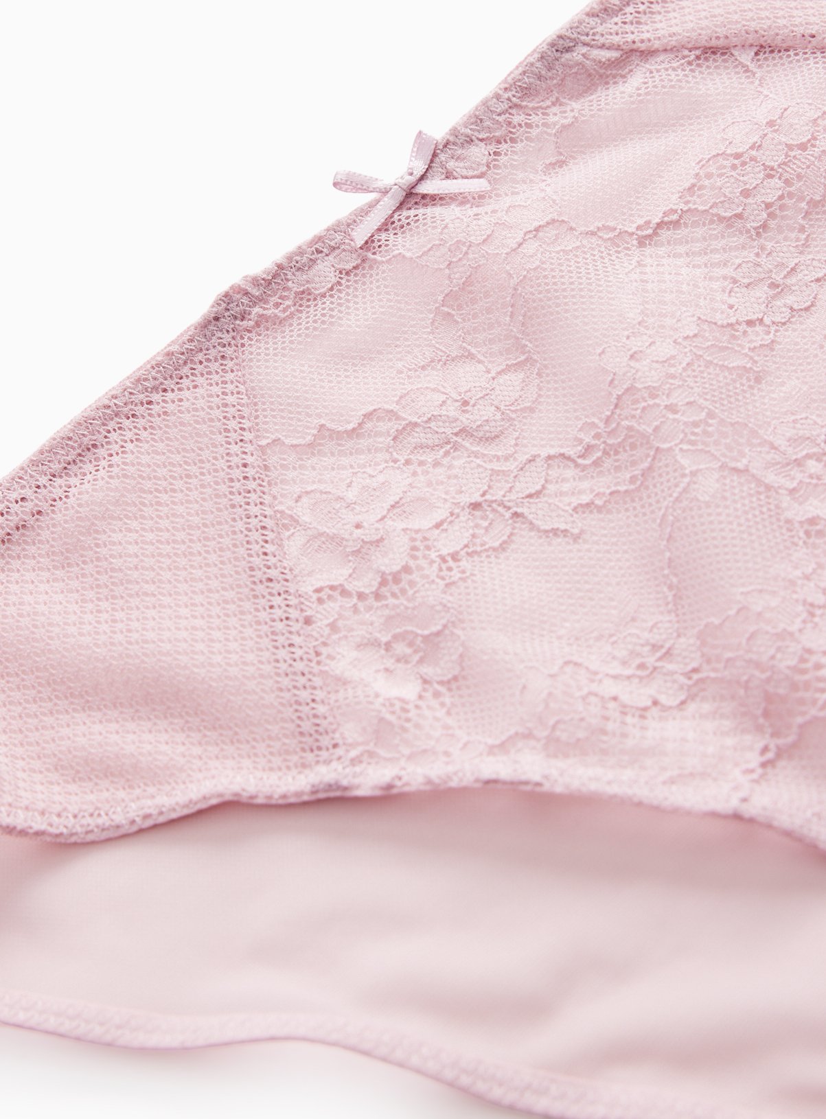 Mia Pink Lace Knickers 3 Pack 6 - Image 3 thumbnail