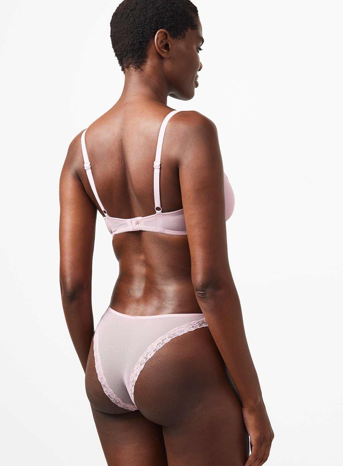 Pink Lace Tanga Knickers 3 Pack 8 - Image 4 thumbnail