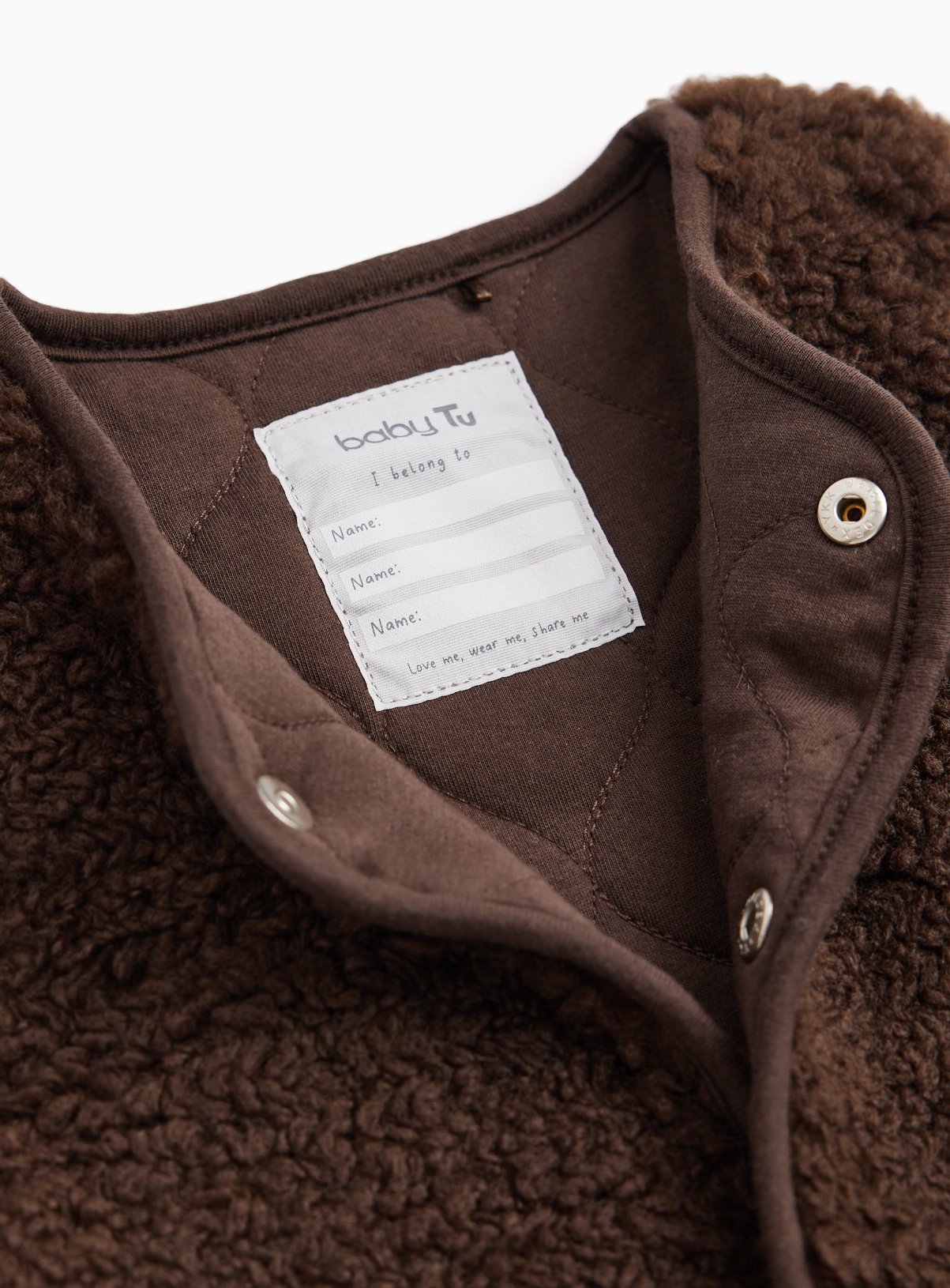 Heritage Brown Borg Cosy Crew Gilet 9-12 months - Image 2 thumbnail