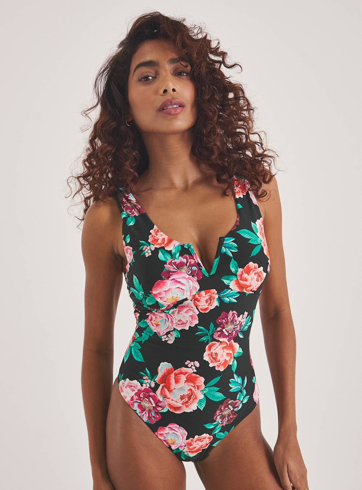 SIMPLY BE Magisculpt V Wire Tummy Control Swimsuit 32 - Image 3