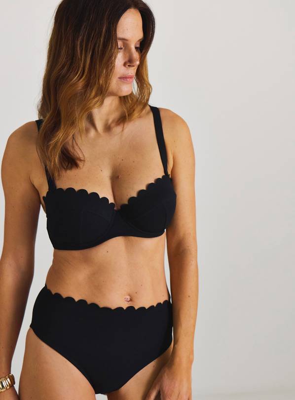 SIMPLY BE Scalloped Edge High Waist Bikini Bottom 18