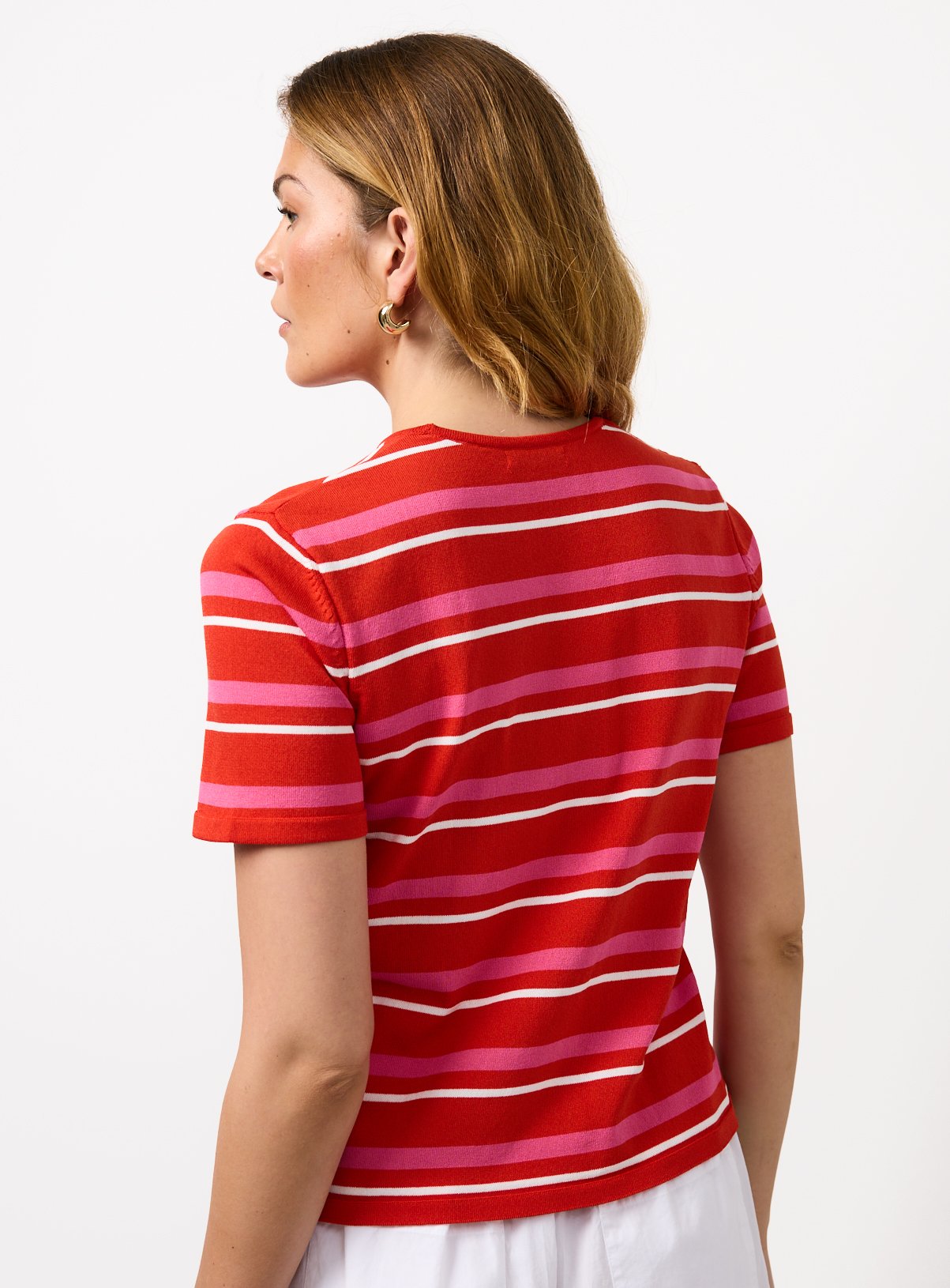 Red Stripe T-Shirt XS - Image 4 thumbnail