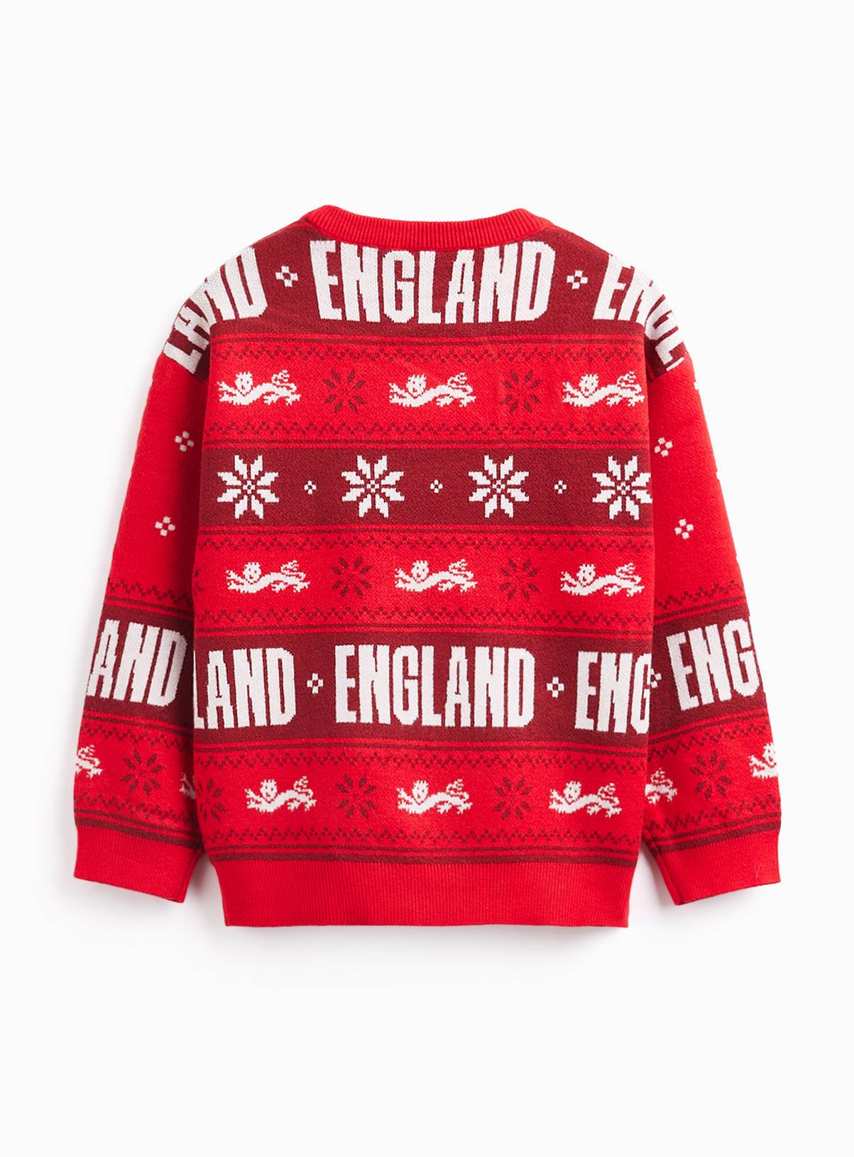 Red England Football Christmas Jumper 9 years - Image 2