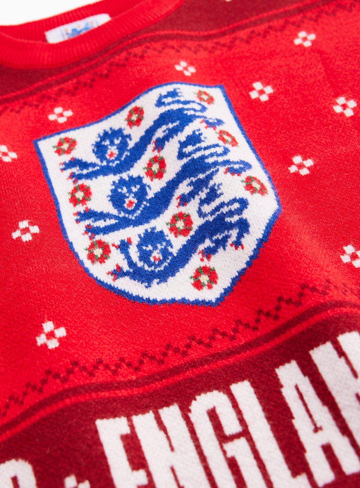 Red England Football Christmas Jumper 9 years - Image 3 thumbnail
