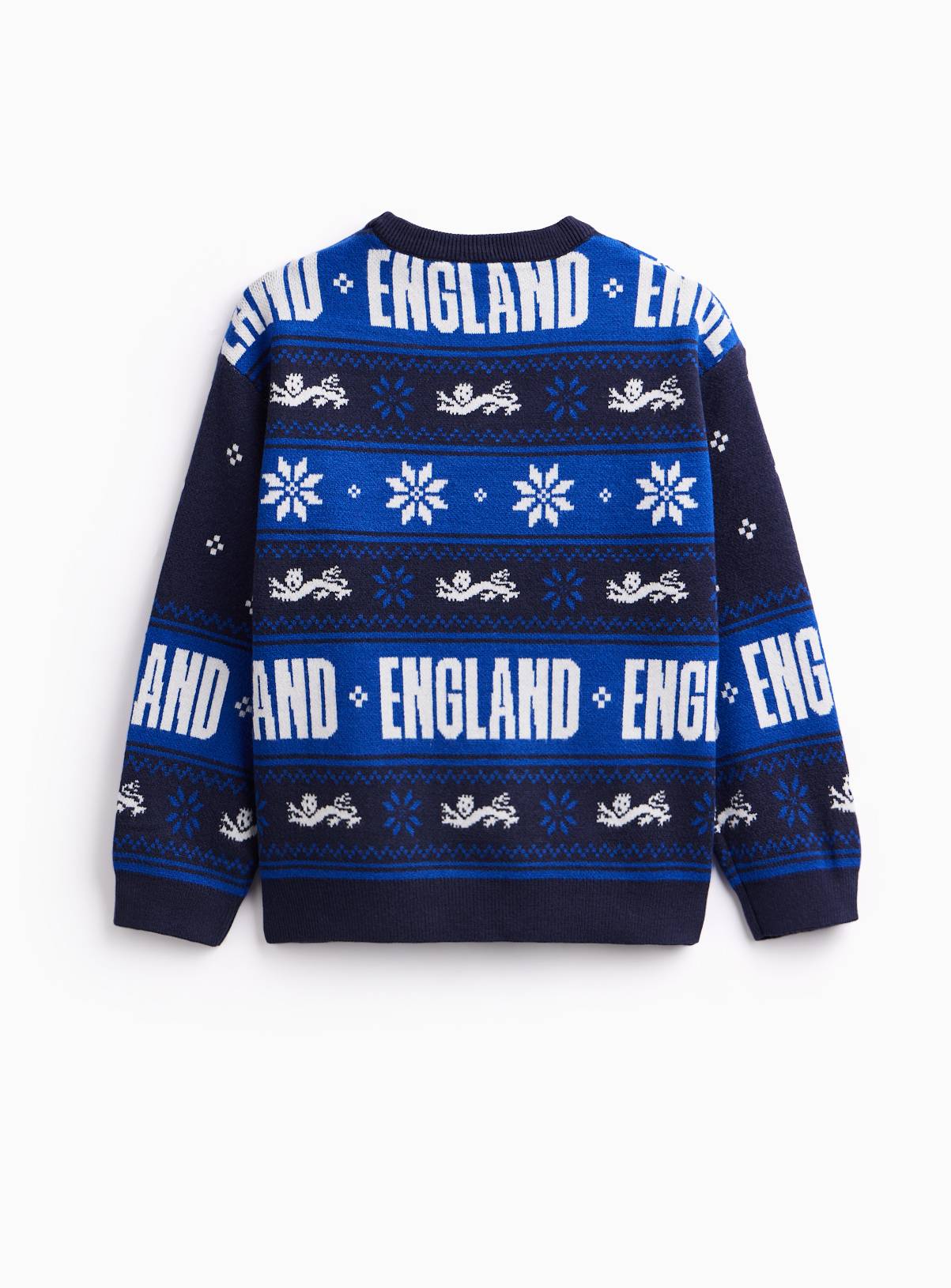 Navy England Football Christmas Jumper 11 years - Image 3