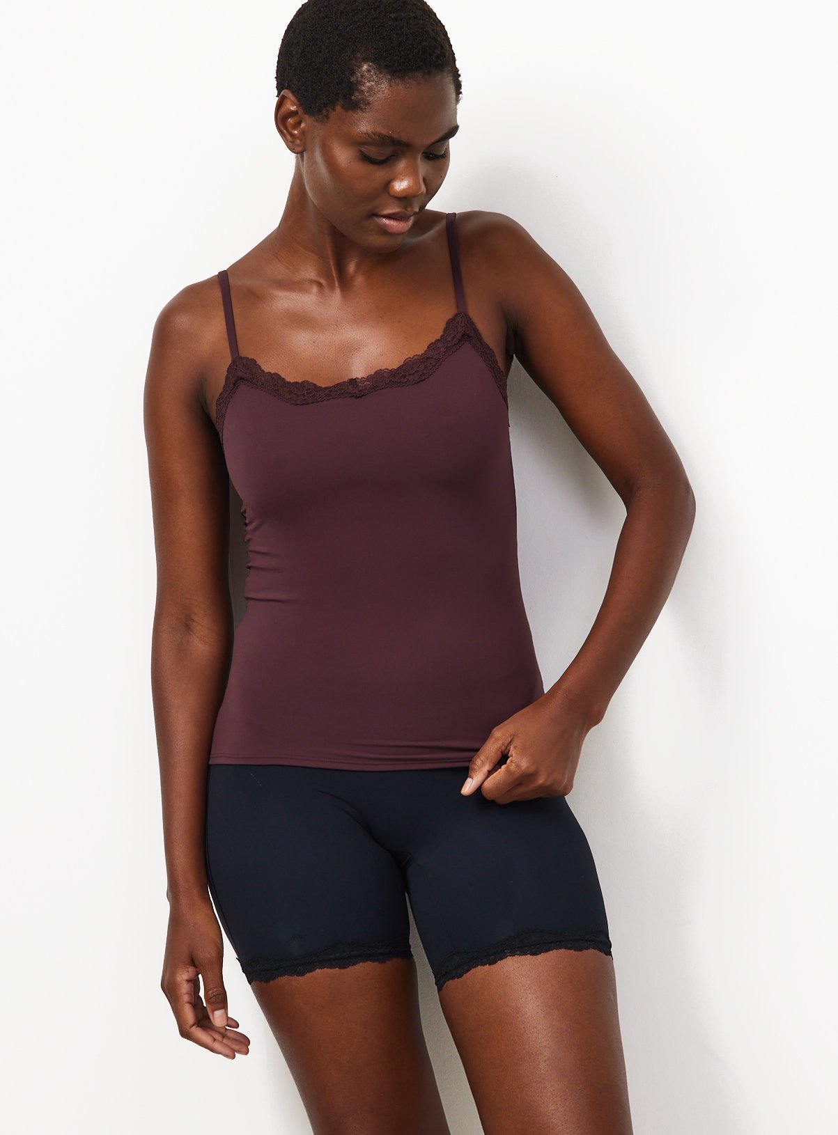 Brown Double Layer Smoothing Cami 10 - Image 5 thumbnail