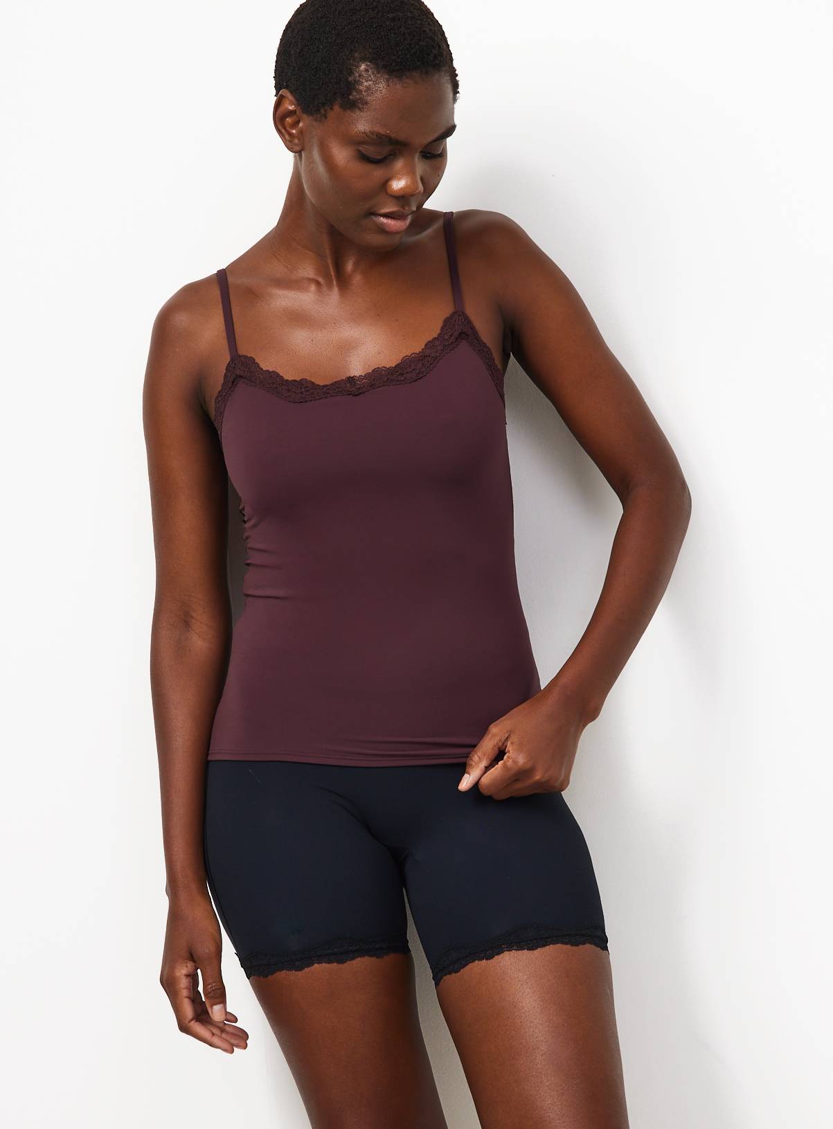 Brown Double Layer Smoothing Cami 10 - Image 5