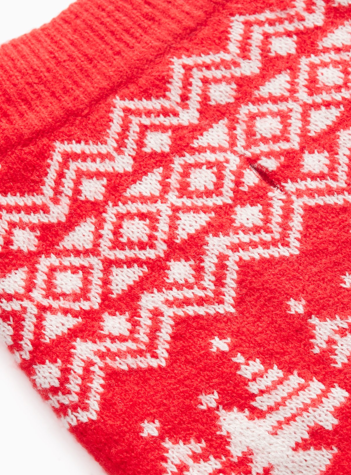 Family Matching Red Fairisle Christmas Dog Jumper XL - Image 3 thumbnail
