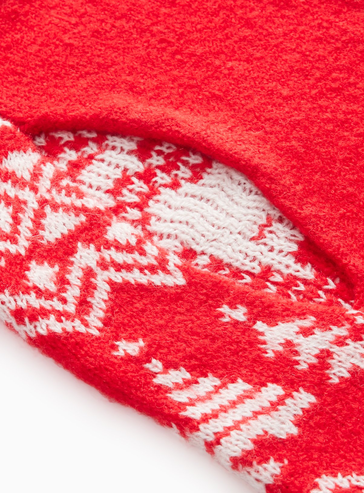 Family Matching Red Fairisle Christmas Dog Jumper XL - Image 4 thumbnail