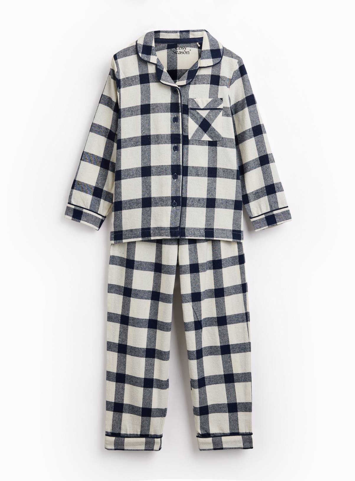 Family Matching Kids' Check Traditional Pyjamas 2-3 years - Image 1