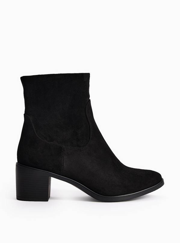Black Block Heel Ankle Boot 5